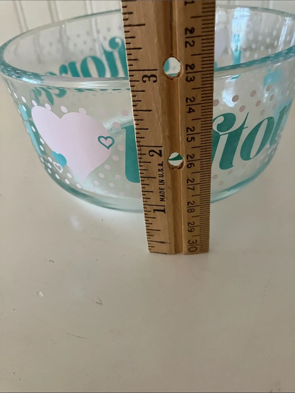 Clear Glass Pyrex Bowls from “Eat My Words” Collection
